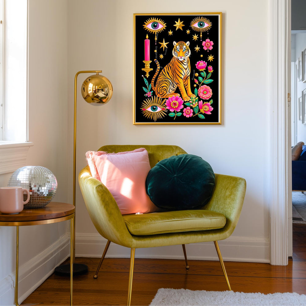 Surreal Tiger Art Print