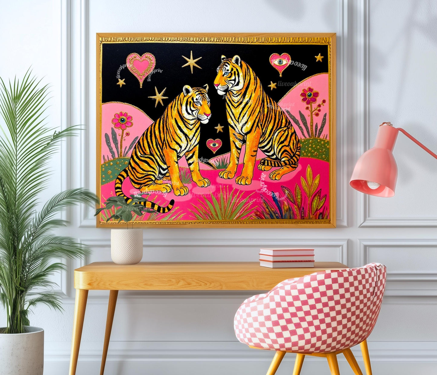 Surreal Tiger Art Print