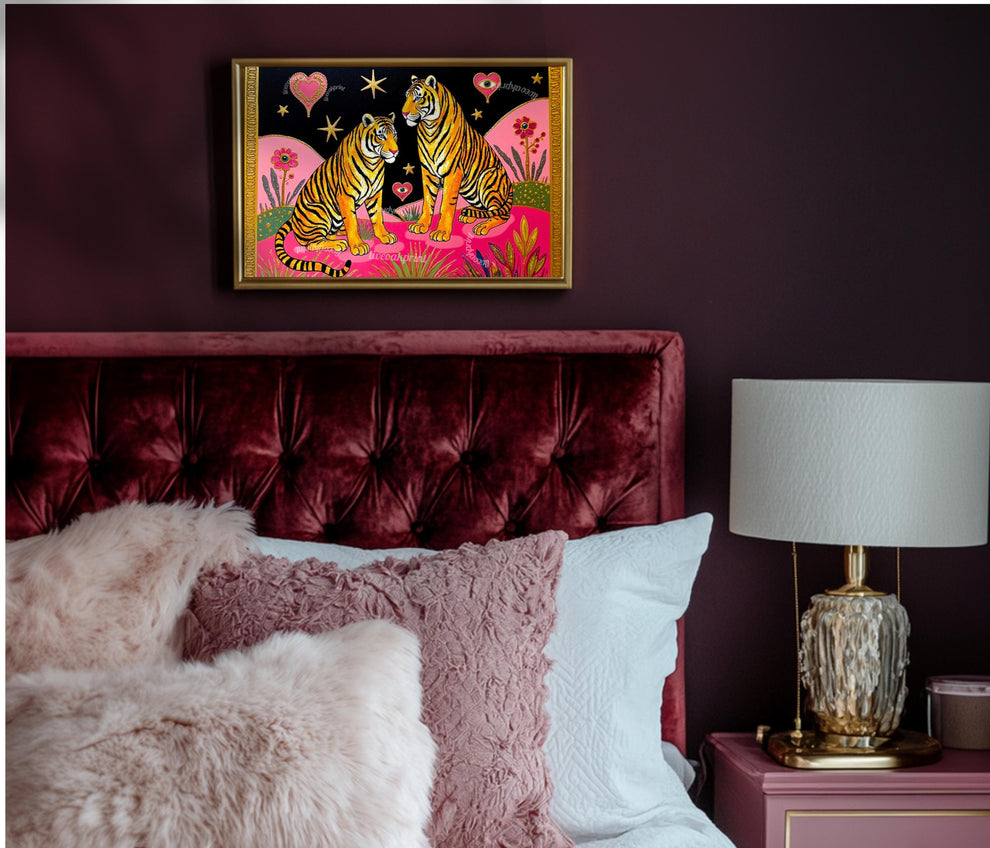 Surreal Tiger Art Print