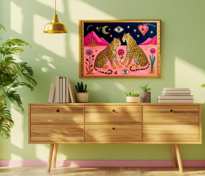 Sacred Leopard Art Print