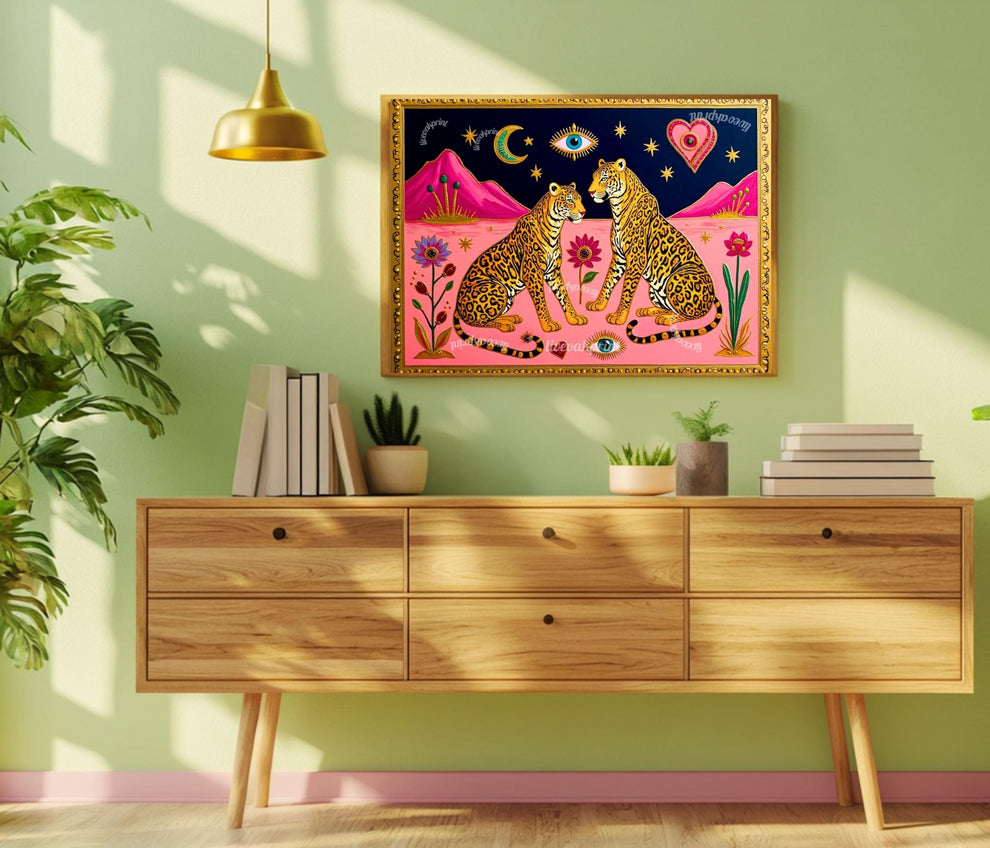 Sacred Leopard Art Print