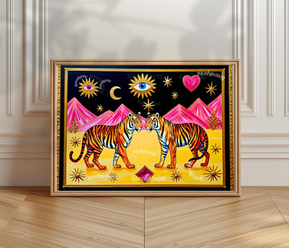 Surreal Tiger Wall Art