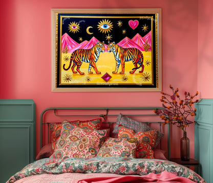 Surreal Tiger Wall Art