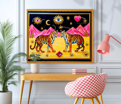 Surreal Tiger Wall Art