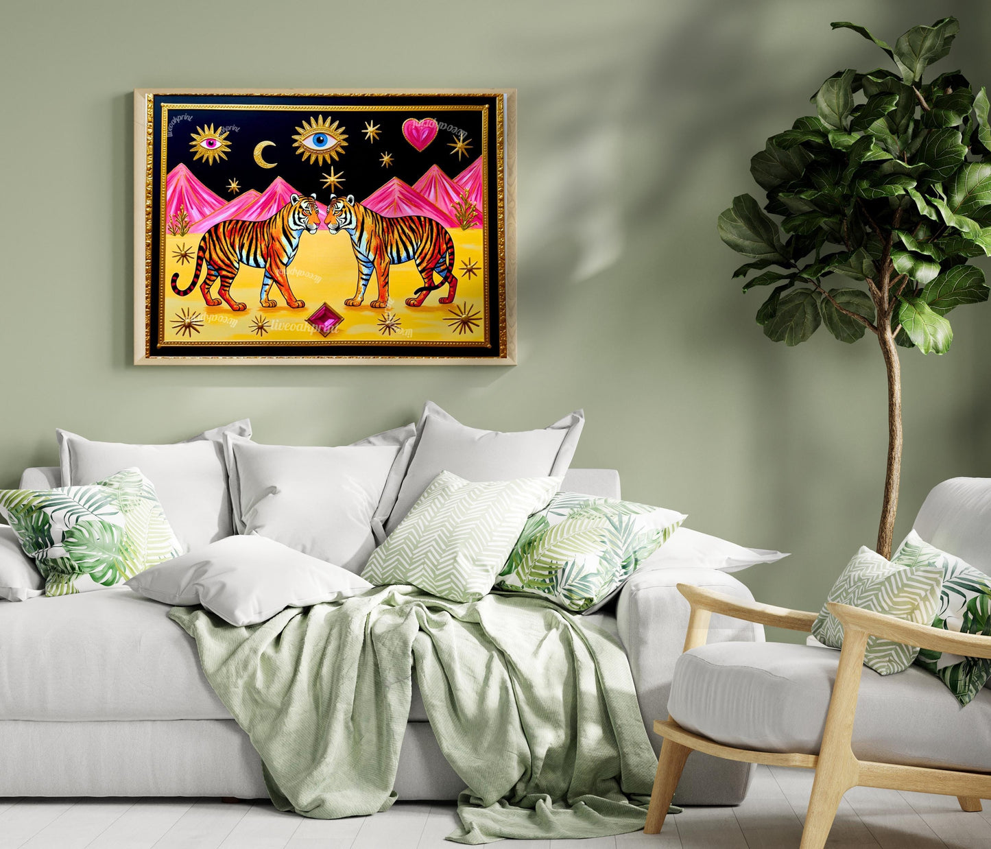 Surreal Tiger Wall Art