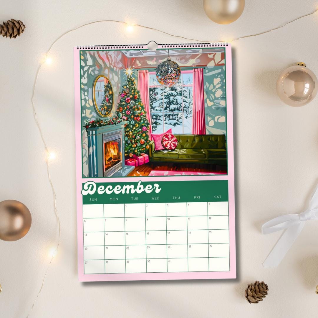 2026 Wall Calendar: Dopamine Decor - Funky Colorful Wall Calendar - Gift Idea for Friend, Mom, or Sister