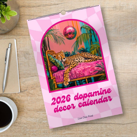 2026 Wall Calendar: Dopamine Decor - Funky Colorful Wall Calendar - Gift Idea for Friend, Mom, or Sister