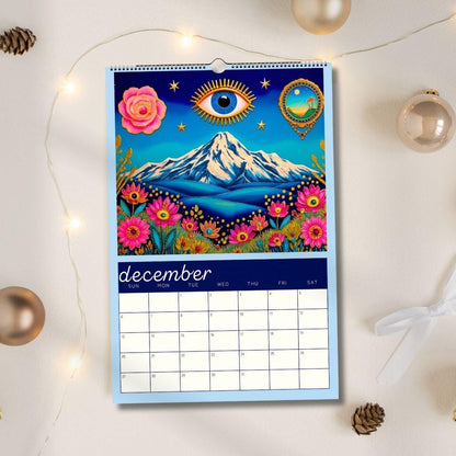 Surreal 2026 Wall Calendar: Sacred Hearts and Golden Eyes