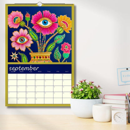 Surreal 2026 Wall Calendar: Sacred Hearts and Golden Eyes
