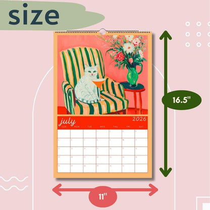 2026 Cat Calendar: Cozy Cats – Cat Lover Gift, Cute Cat Calendar, Cozy Home Décor for Cat Moms & Pet Lovers