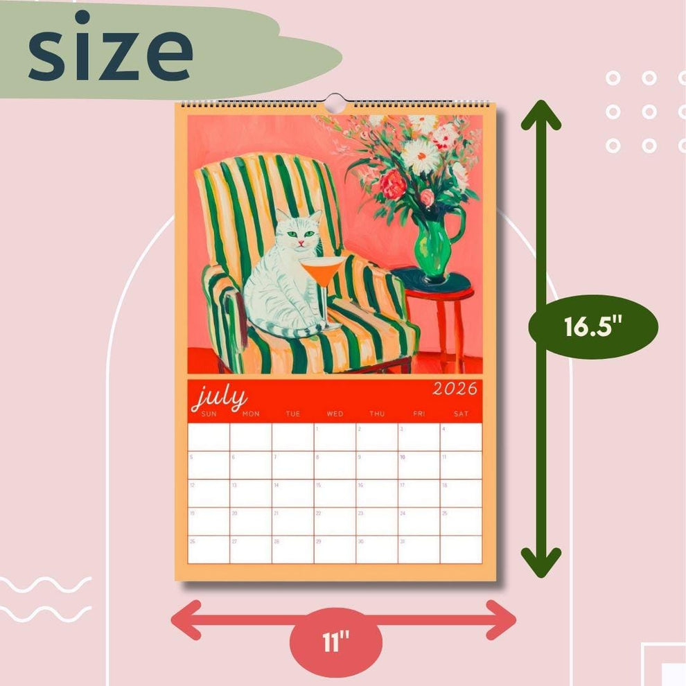 2026 Cat Calendar: Cozy Cats – Cat Lover Gift, Cute Cat Calendar, Cozy Home Décor for Cat Moms & Pet Lovers