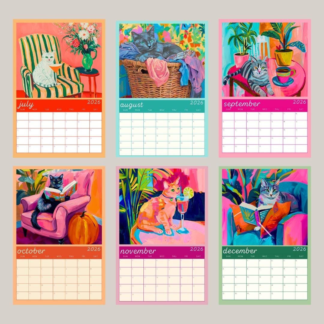 2026 Cat Calendar: Cozy Cats – Cat Lover Gift, Cute Cat Calendar, Cozy Home Décor for Cat Moms & Pet Lovers