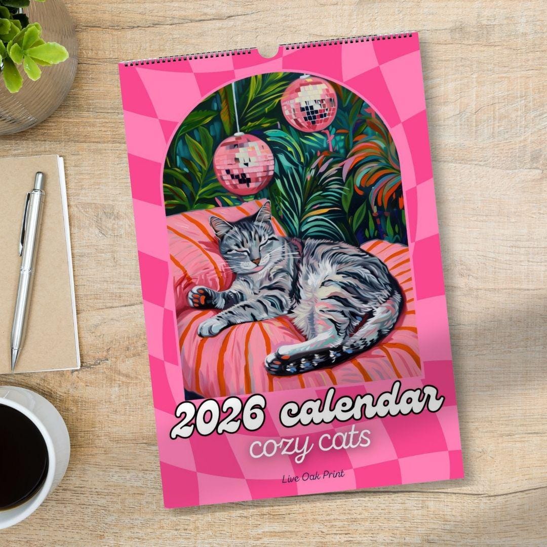 2026 Cat Calendar: Cozy Cats – Cat Lover Gift, Cute Cat Calendar, Cozy Home Décor for Cat Moms & Pet Lovers