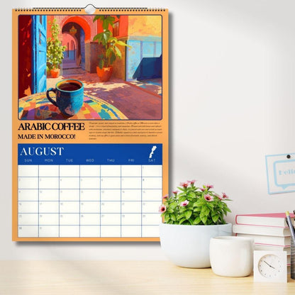 2026 Wall Calendar: Coffee Around the World – Coffee Wall Calendar – Coffee Gift Ideas