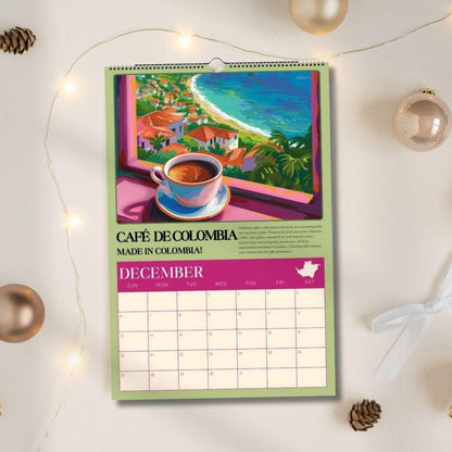 2026 Wall Calendar: Coffee Around the World – Coffee Wall Calendar – Coffee Gift Ideas
