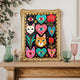 Witchy Cats and Sacred Hearts Art Print
