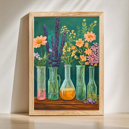 Chemistry Art Prints Set of Two: Science Classroom Wall Art Creative Gift For Scientist