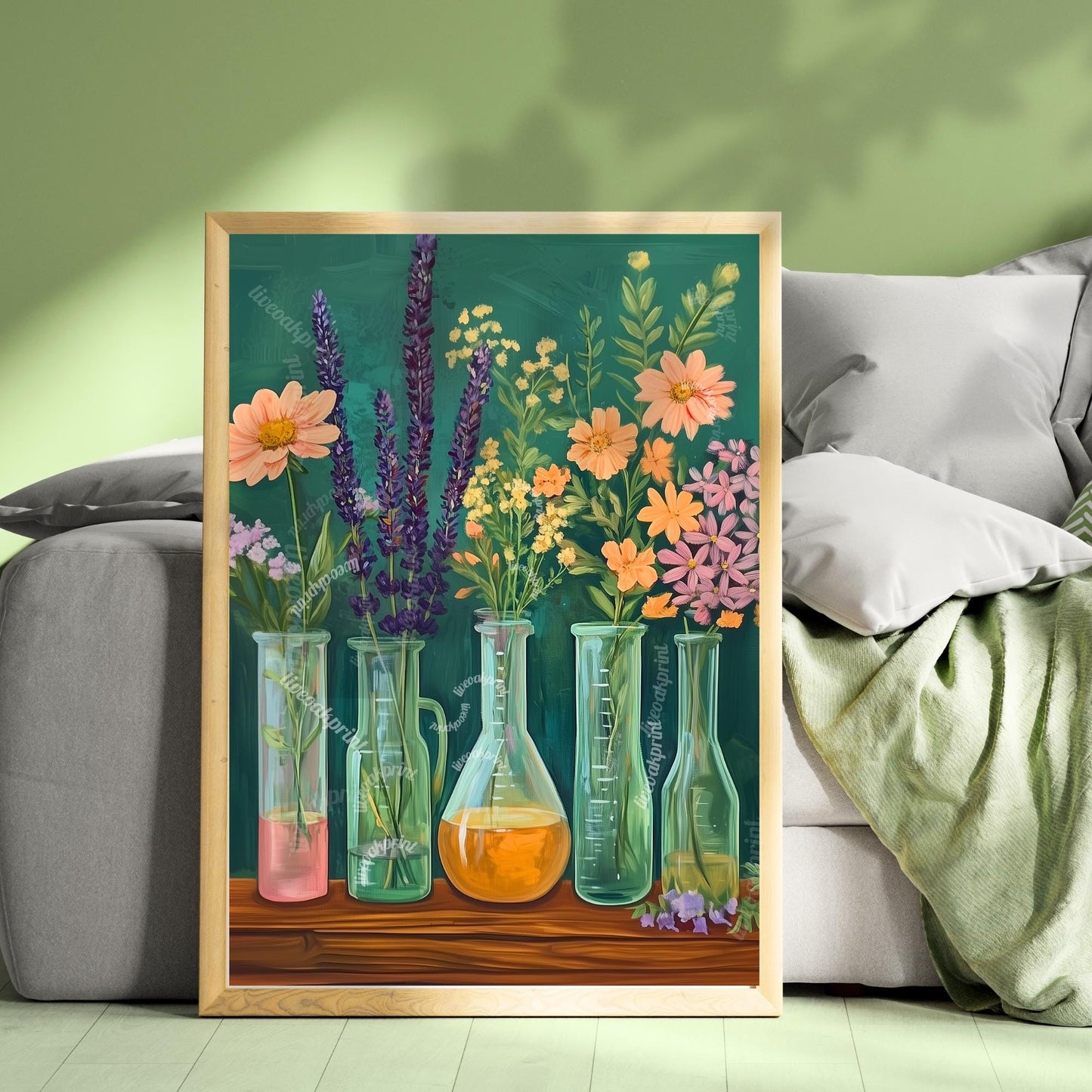 Science Teacher Wall Art : Chemistry Wall Decor Scientific Art Print Canvas Framed or Unframed
