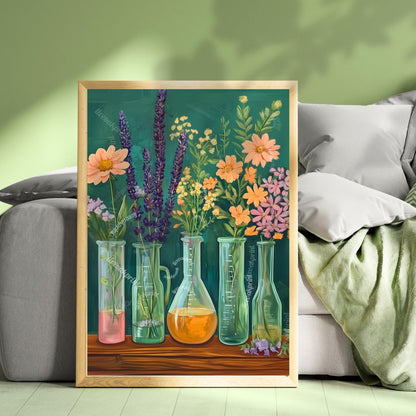 Science Teacher Wall Art : Chemistry Wall Decor Scientific Art Print Canvas Framed or Unframed