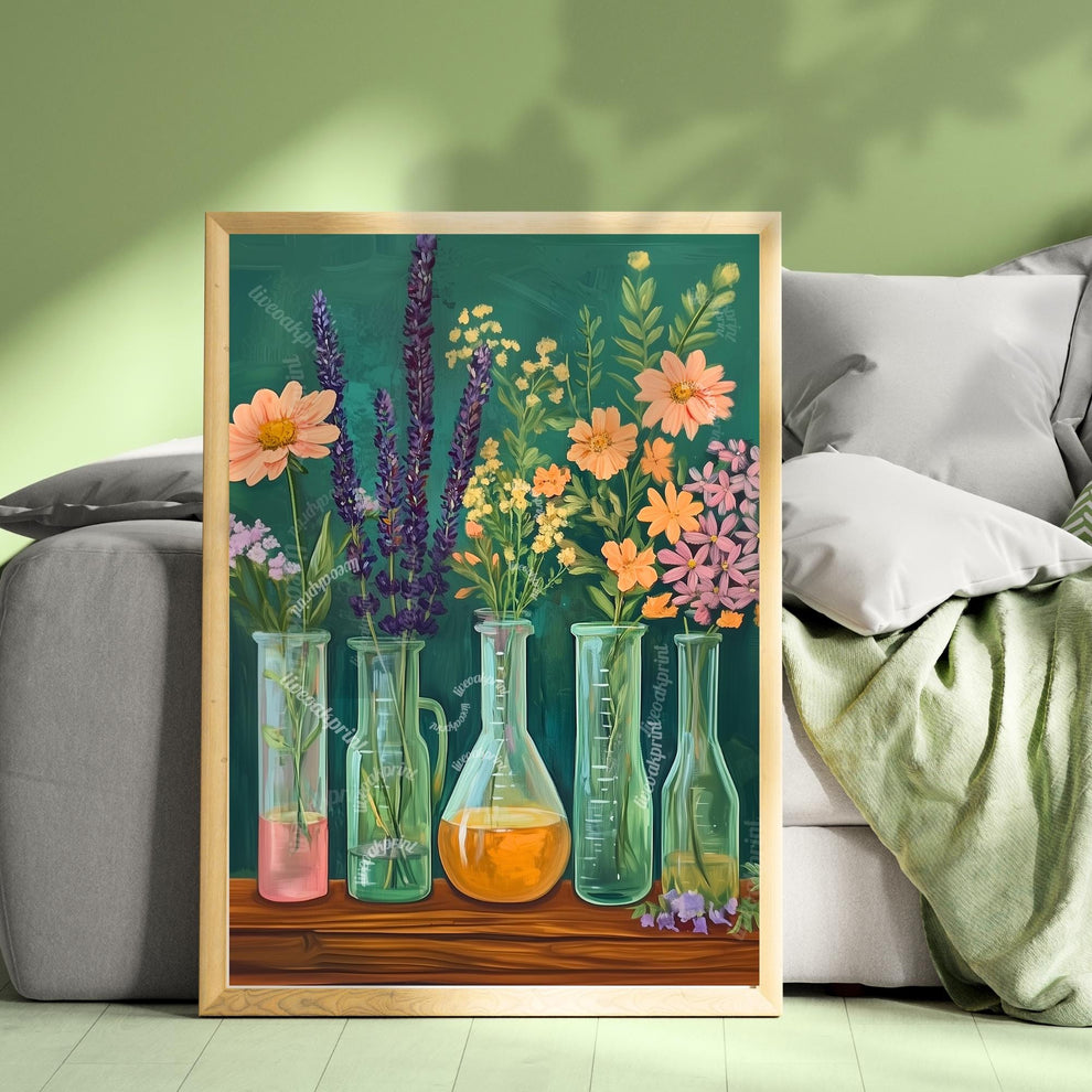 Science Teacher Wall Art : Chemistry Wall Decor Scientific Art Print Canvas Framed or Unframed