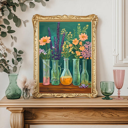 Science Teacher Wall Art : Chemistry Wall Decor Scientific Art Print Canvas Framed or Unframed