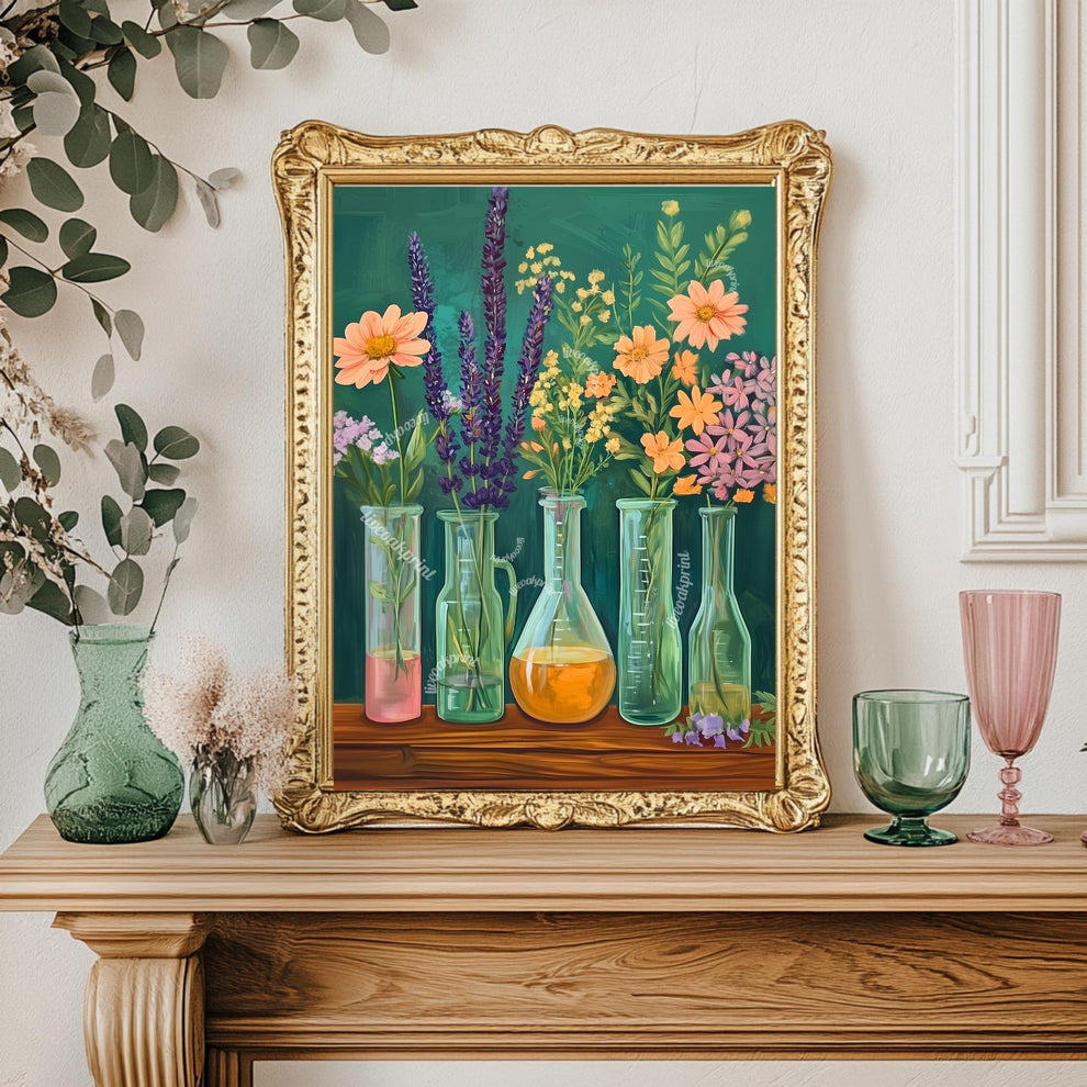 Science Teacher Wall Art : Chemistry Wall Decor Scientific Art Print Canvas Framed or Unframed