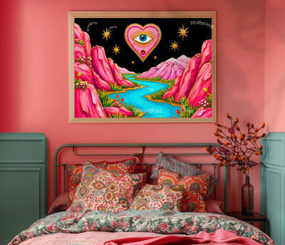 Magical Mountains Art Print