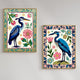 Cranes Wall Art Two Art Print Set