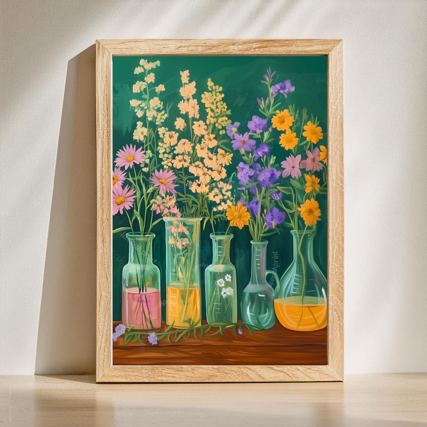 Chemistry Art Prints Set of Two: Science Classroom Wall Art Creative Gift For Scientist