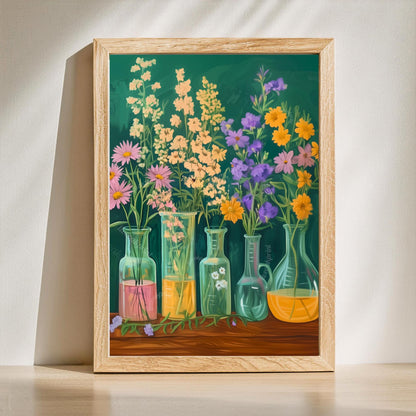 Chemistry Art Prints Set of Two: Science Classroom Wall Art Creative Gift For Scientist