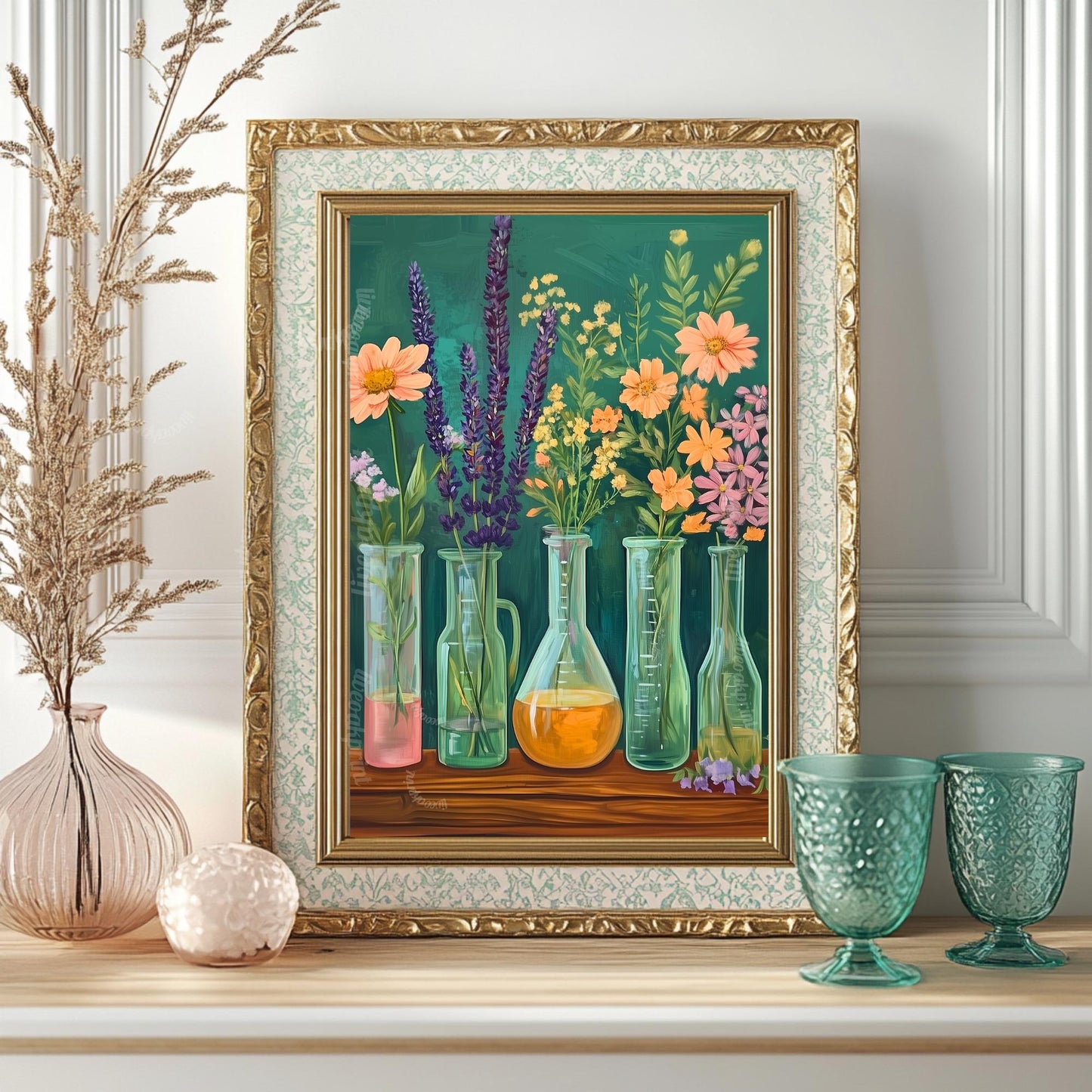 Science Teacher Wall Art : Chemistry Wall Decor Scientific Art Print Canvas Framed or Unframed