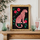 Bold Maximalist Leopard Print : Pink and Green Cheetah Wall Decor