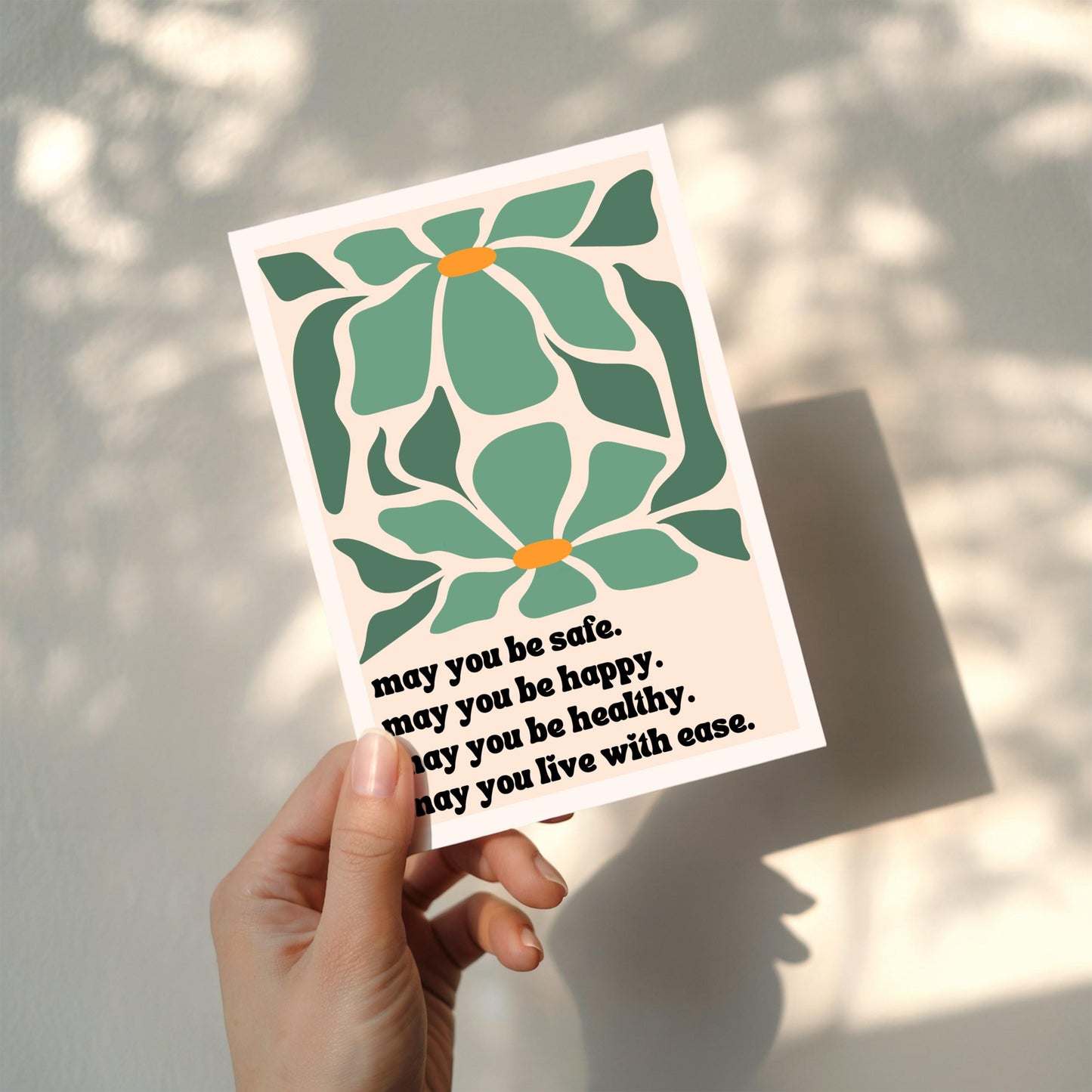 Loving Kindness Greeting Cards: Metta Prayer Stationary Pack of 10