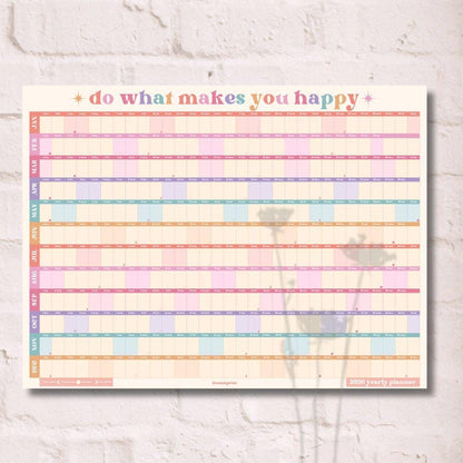 2026 Wall Planner Calendar – One Page Yearly Wall Calendar Poster, Large Year at a Glance Wall Planner