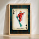 Retro Ski Illustration Wall Art