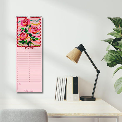 Birthflower Perpetual Calendar - Colorful Forever Calendar, Birthday Calendar Date Organizer Undated Calendar for Special Dates