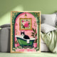 Tuxedo Cat Bathroom Art Print – Grandmacore Powder Room Decor, Pink Floral Cat Wall Art, Cat Lover Gift 2026