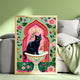 Black Cat Sink Art Print – Grandmacore Bathroom Decor, Pink Floral Powder Room Wall Art, Cat Lover Gift Ideas