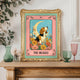 Beagle Art Print Tarot Card – Boho Dog Print Eclectic Wall Decor Hound Gift