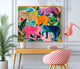Horizontal Colorful Leopard Art Print