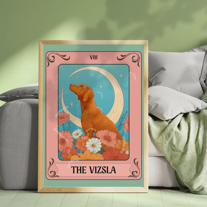 Dog Tarot Wall Art – Mystical Boho Print, Choose Your Dog Style