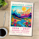 Mountain Views Calendar 2026–2027 – Mid Year Wall Calendar – July Start Academic Planner – Nature Wall Art – Gift for Hikers Outdoor Lovers