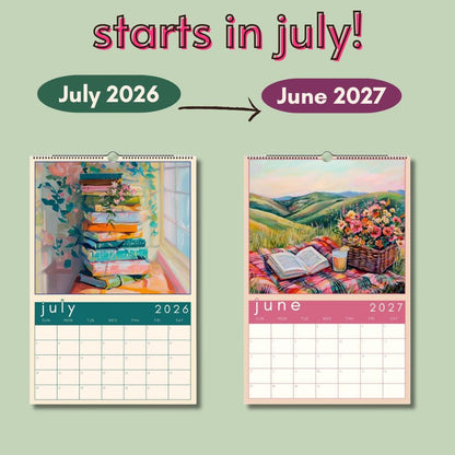 Cozy Book Nooks Calendar 2025 – Wall Calendar for Book Lovers – BookTok-Inspired Decor – Bookish Gift – Reading Nook Aesthetic Wall Art