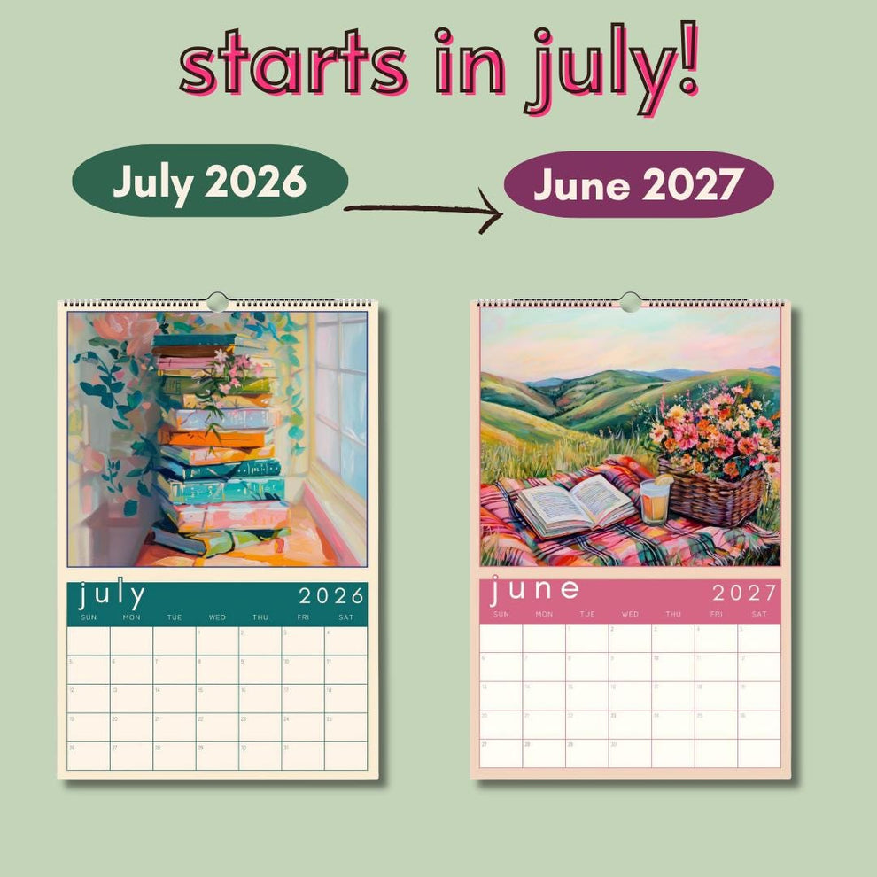 Cozy Book Nooks Calendar 2025 – Wall Calendar for Book Lovers – BookTok-Inspired Decor – Bookish Gift – Reading Nook Aesthetic Wall Art