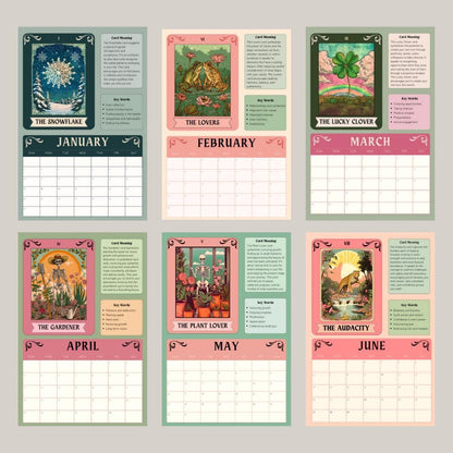 2026–2027 Mid Year Tarot Card Calendar Astrology Calendar – Witchy Calendar Tarot Card Gift Ideas –Astrology Gifts for Witchy Friend