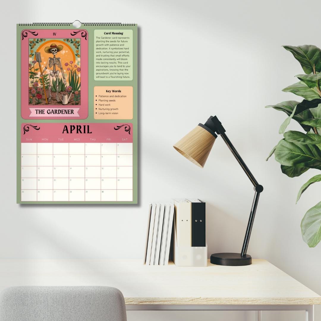 2026–2027 Mid Year Tarot Card Calendar Astrology Calendar – Witchy Calendar Tarot Card Gift Ideas –Astrology Gifts for Witchy Friend