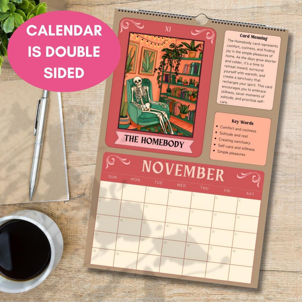 2026–2027 Mid Year Tarot Card Calendar Astrology Calendar – Witchy Calendar Tarot Card Gift Ideas –Astrology Gifts for Witchy Friend