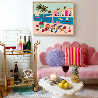 Romantic Riviera Print