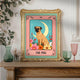 The Pug Tarot Card – Boho Pug Print Wall Decor Dog Owner Gift