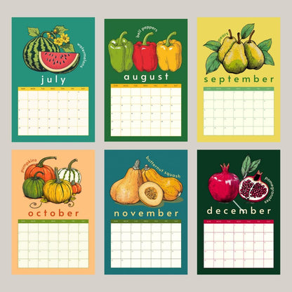 Mid Year Wall Calendar 2025–2026